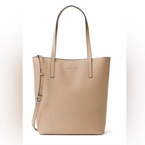 Brand New Michael Kors Emry Large Leather Tote in Bisque